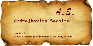 Andrejkovics Sarolta névjegykártya